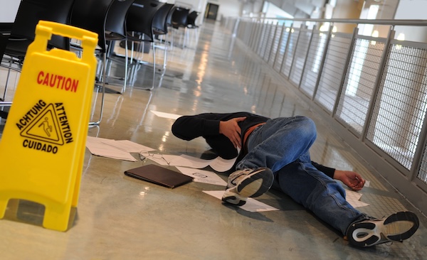Male in Slip and Fall Accident